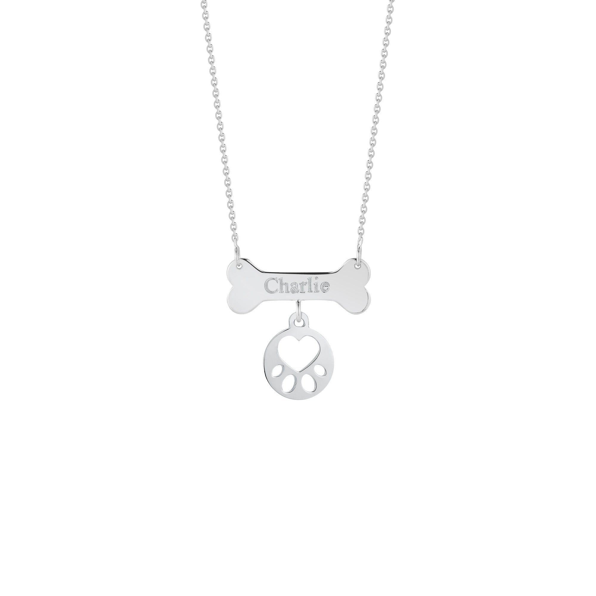 Our Cause for Paws Mini Paw Bone Necklace