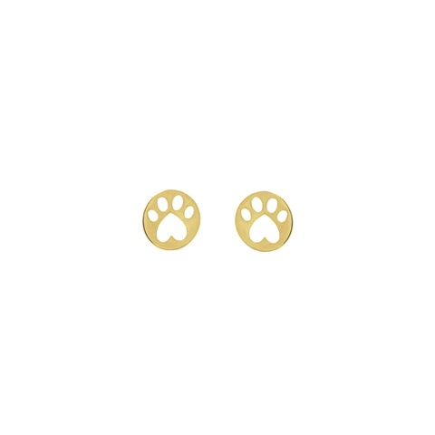 Our Cause for Paws Mini Paw Stud Earrings